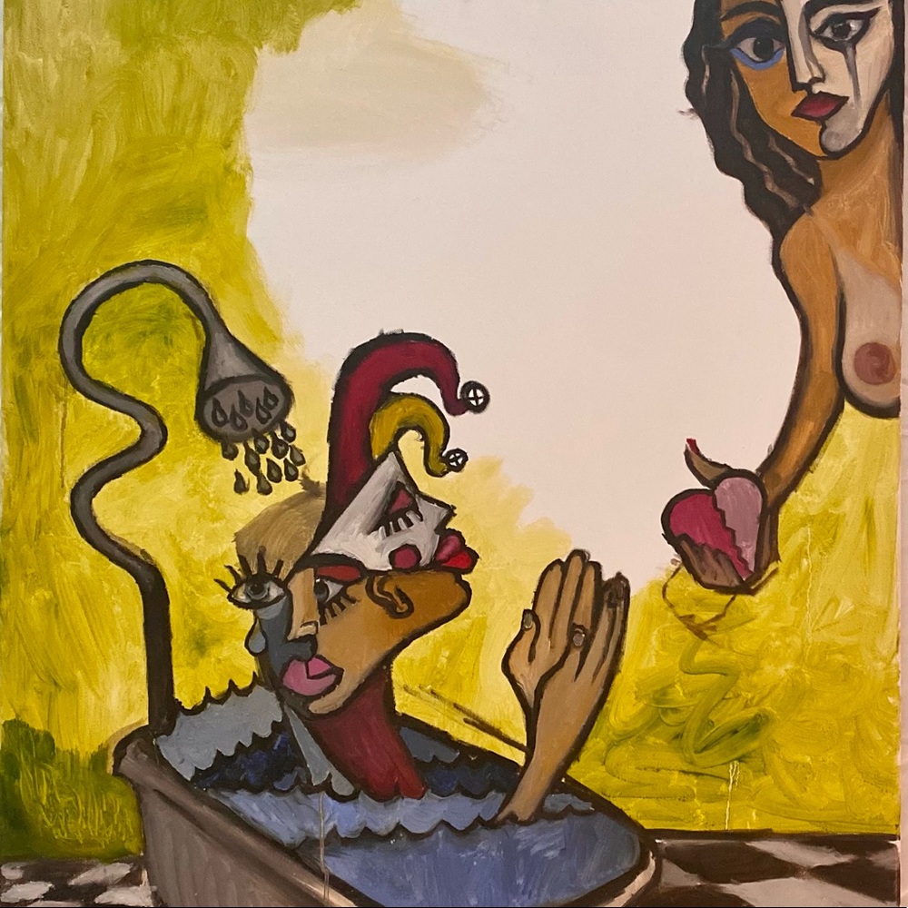 Original 40 x 30 canvas by artist Ty Johnson